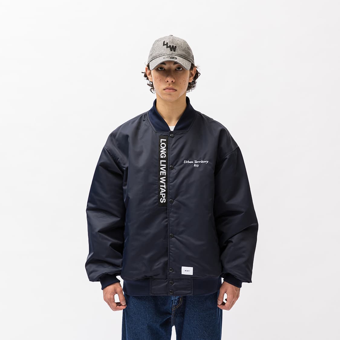 [M]22AW 더블탭스 팀 자켓 블랙 상품이미지2