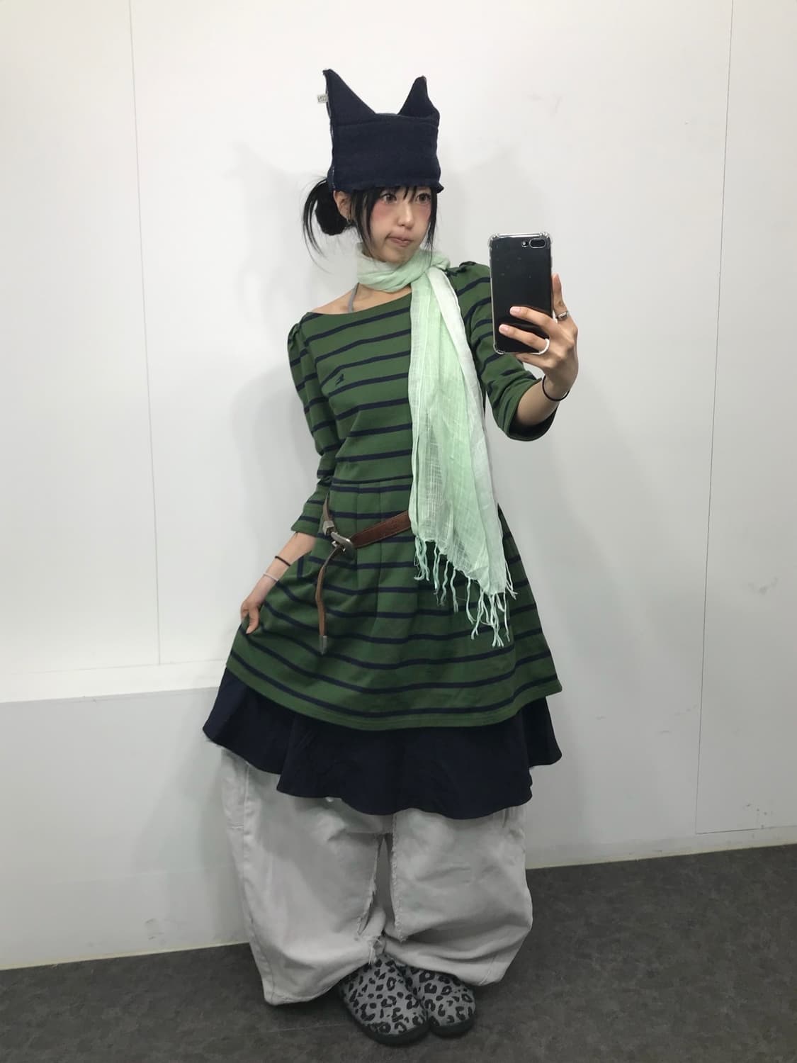 버버리 블루라벨 스트라이프 그린 원피스 ( 원픽 ) 상품이미지6