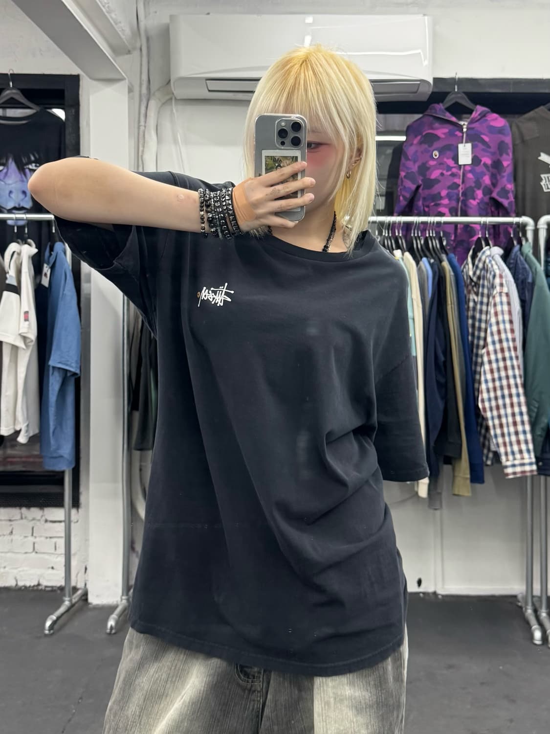 스투시 베이직 로고 티셔츠 상품이미지4