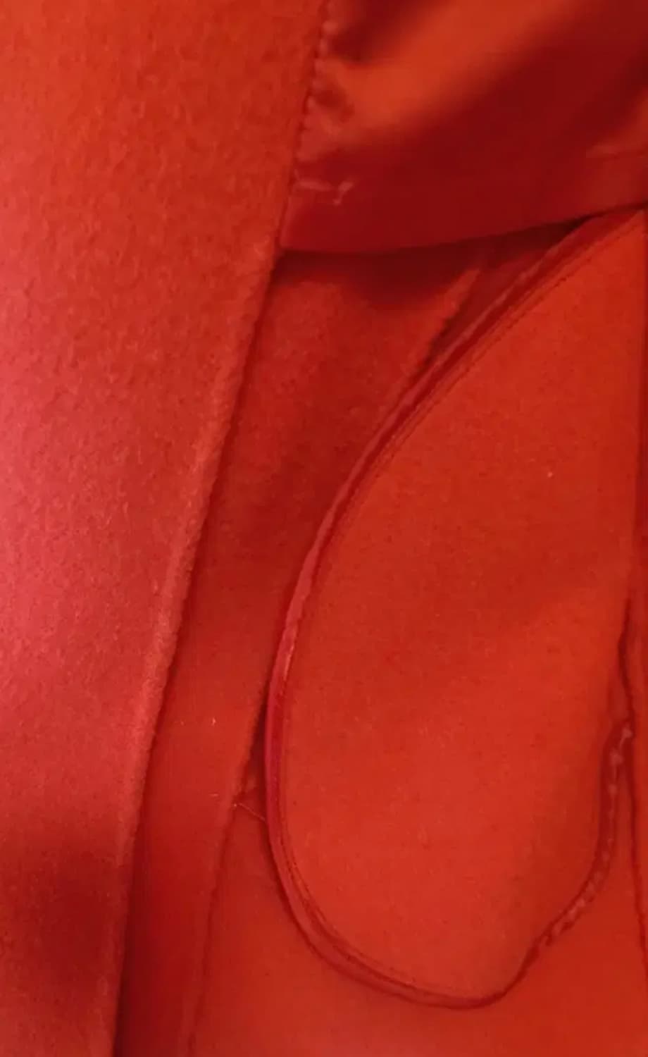 비비드한 다홍색 Ecole de Paris 울 핸드메이드 자켓입니다 상품이미지4