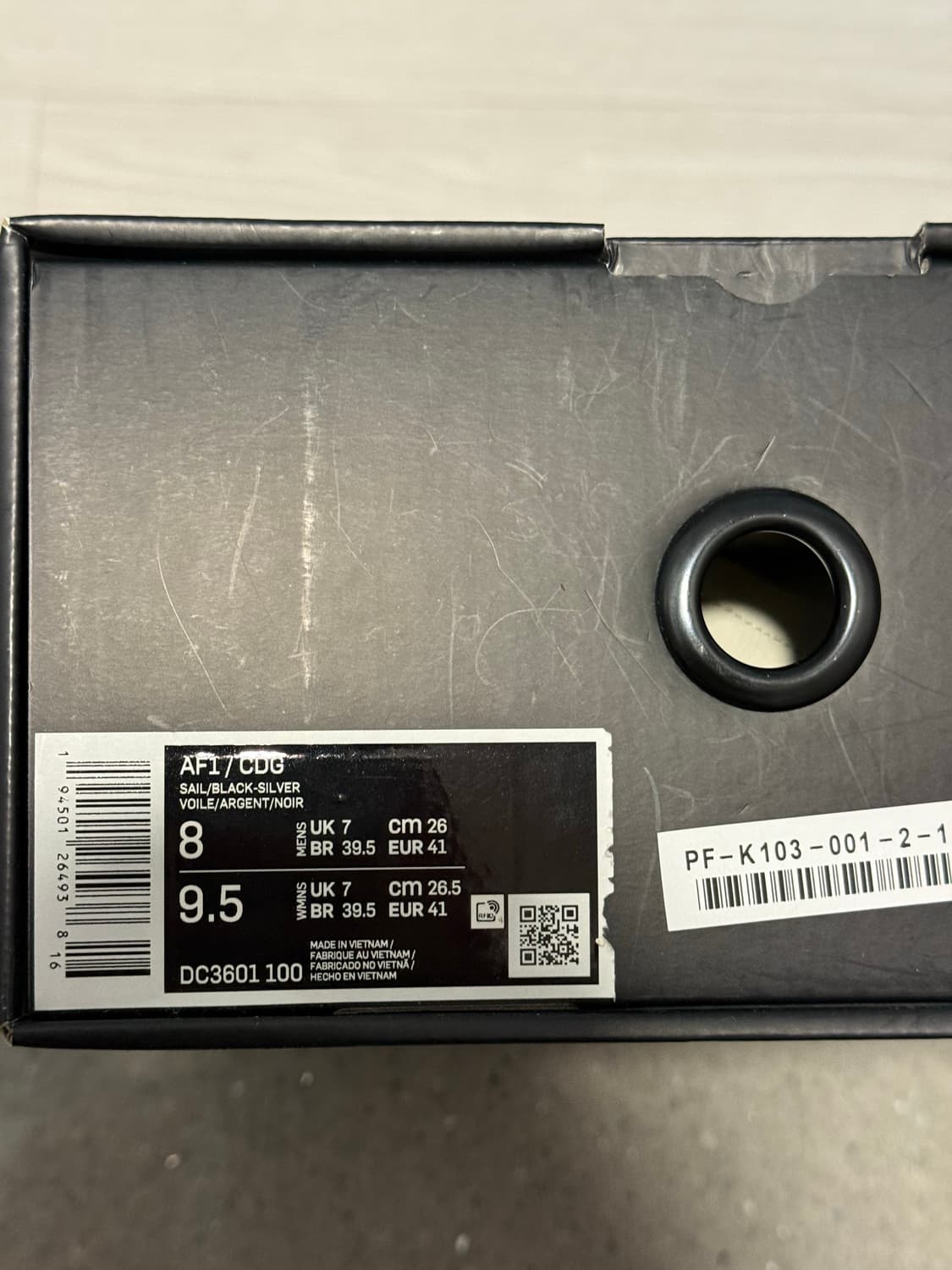 꼼데가르송 나이키 에어포스 미드 상품이미지5