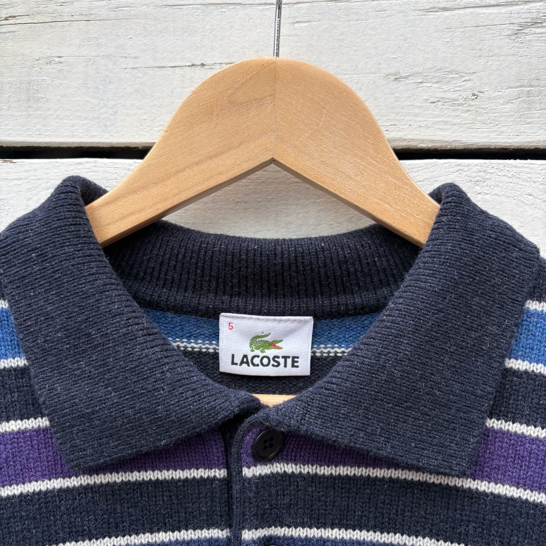 Lacoste 라코스테 울 카라 니트 상품이미지4