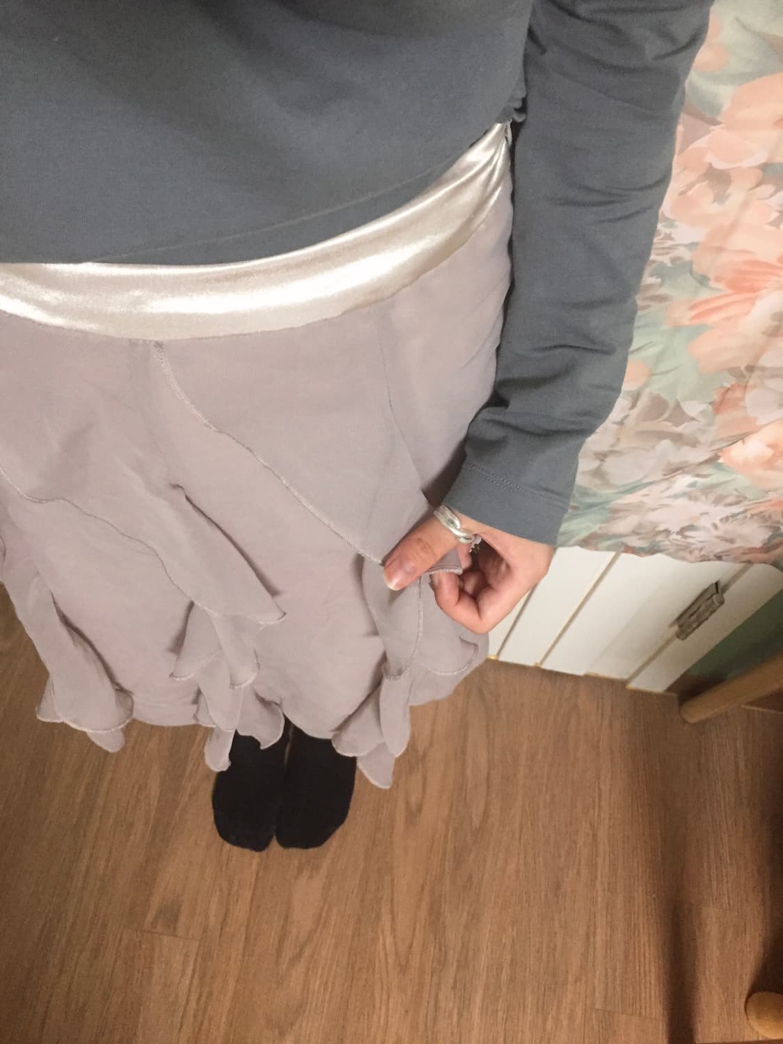 Japanese vintage shirring skirt 셔링 스커트 상품이미지1