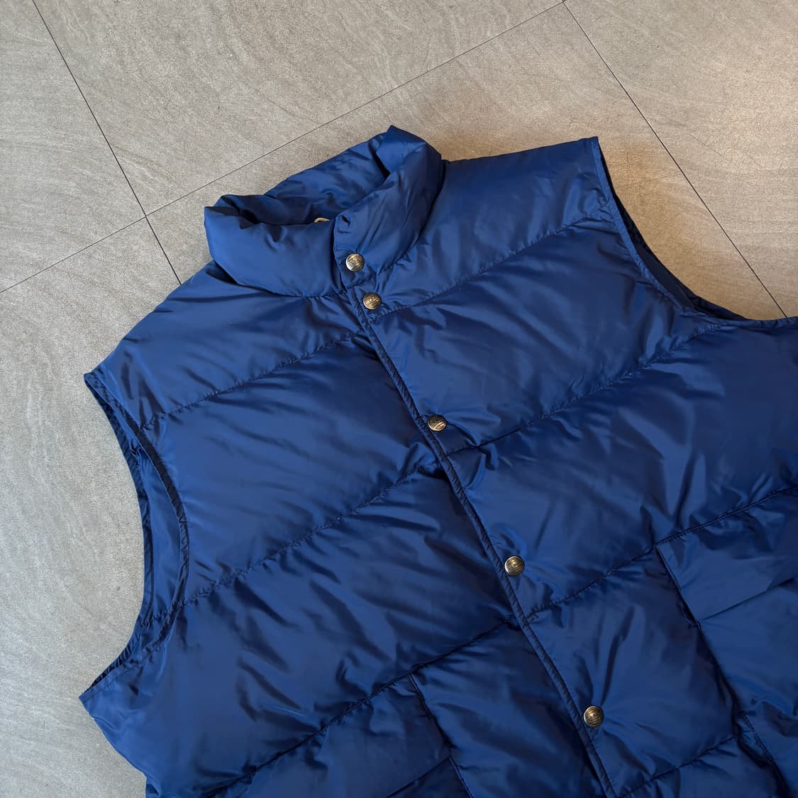 90s L.L.bean 90년대 미국 생산 엘엘빈 블루 덕다운 패딩 조끼 상품이미지2