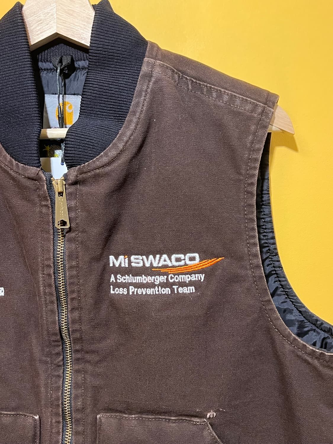 90s 칼하트 V02 빈티지 워크 베스트 조끼 다크브라운 M 상품이미지2