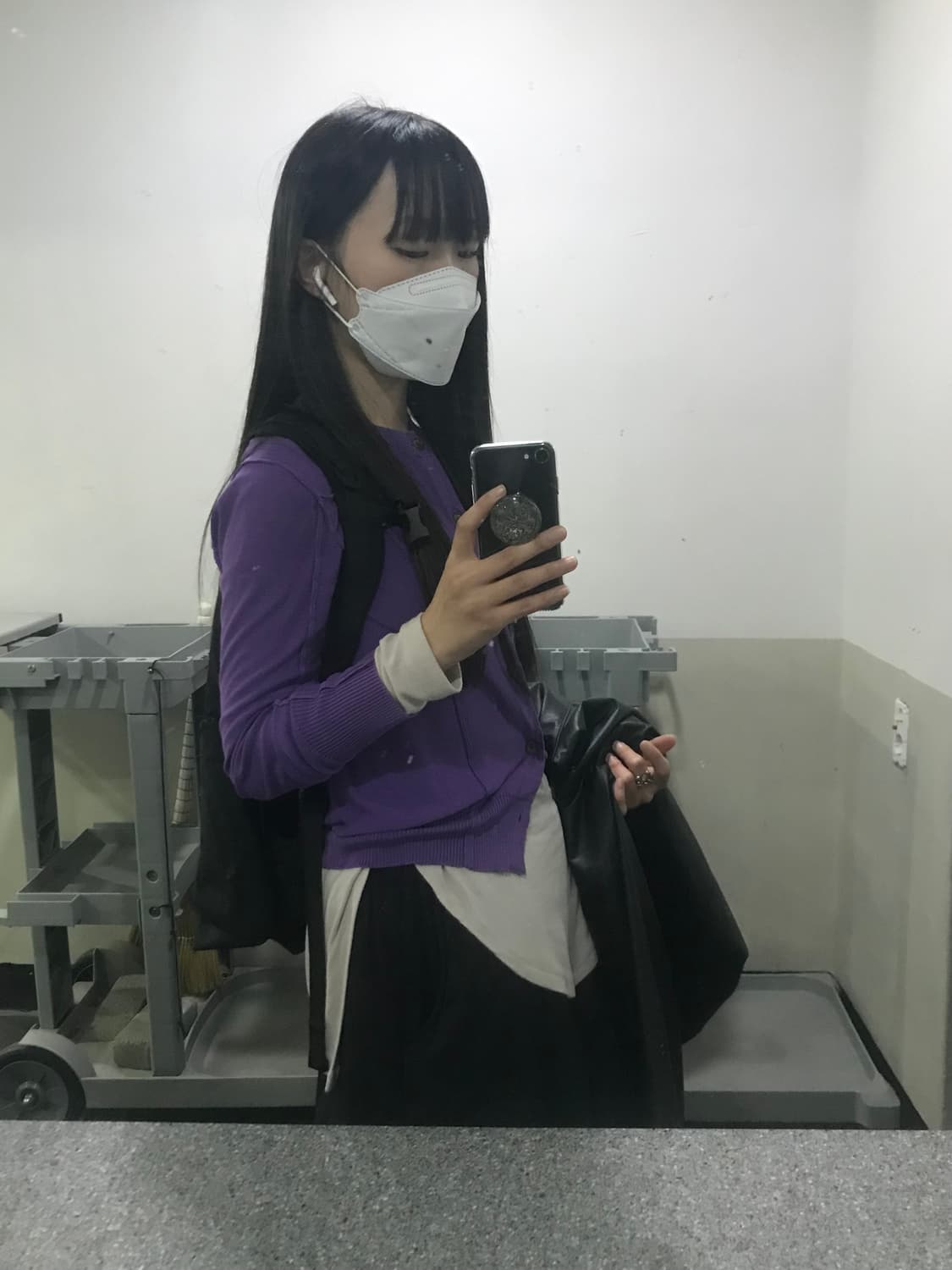 트리콧 꼼데가르송 퍼플 가디건 상품이미지10