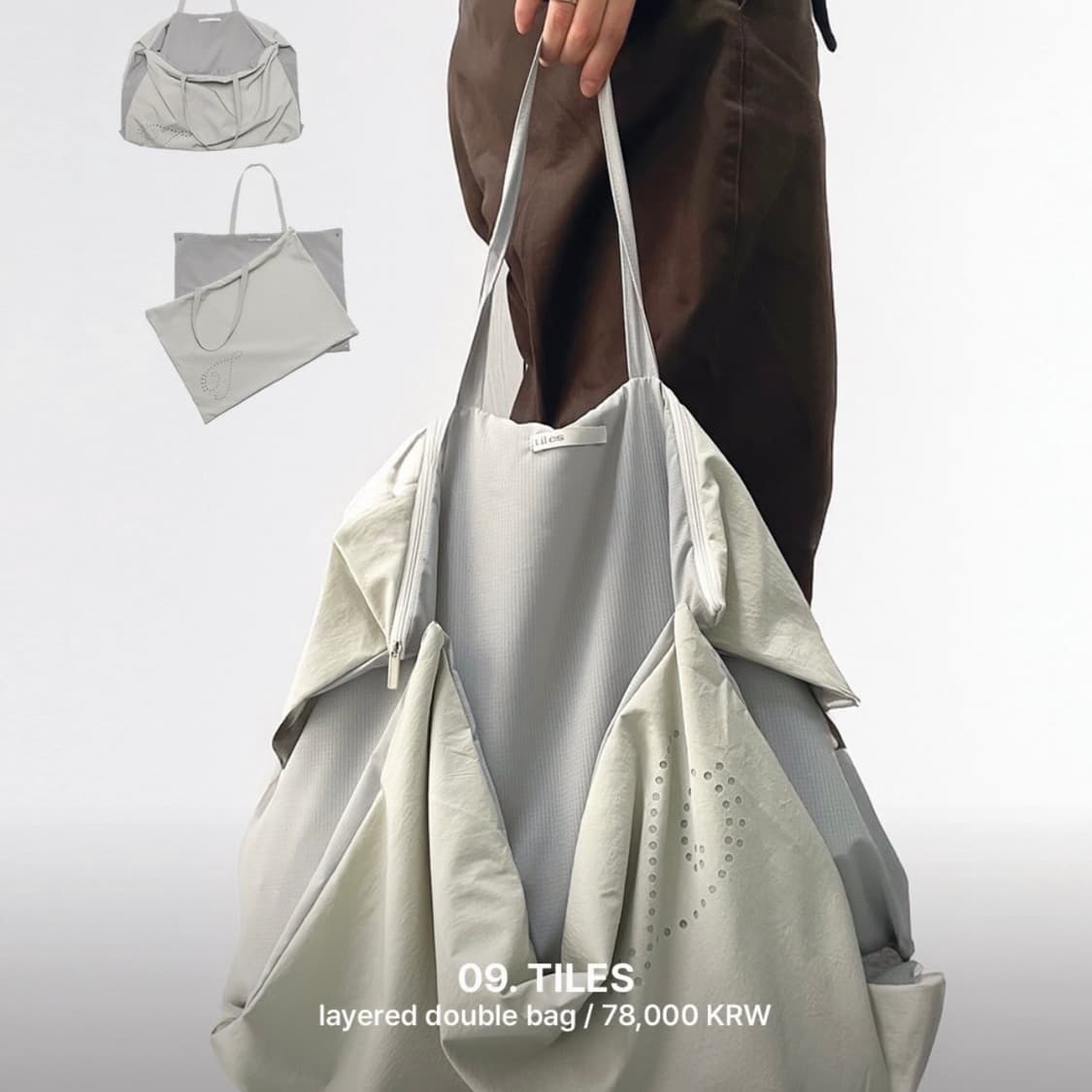 Tiles layered double bag 상품이미지1