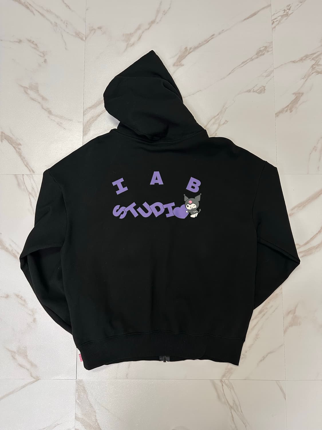 (L)아이앱스튜디오 쿠로미 후드집업 블랙 상품이미지1