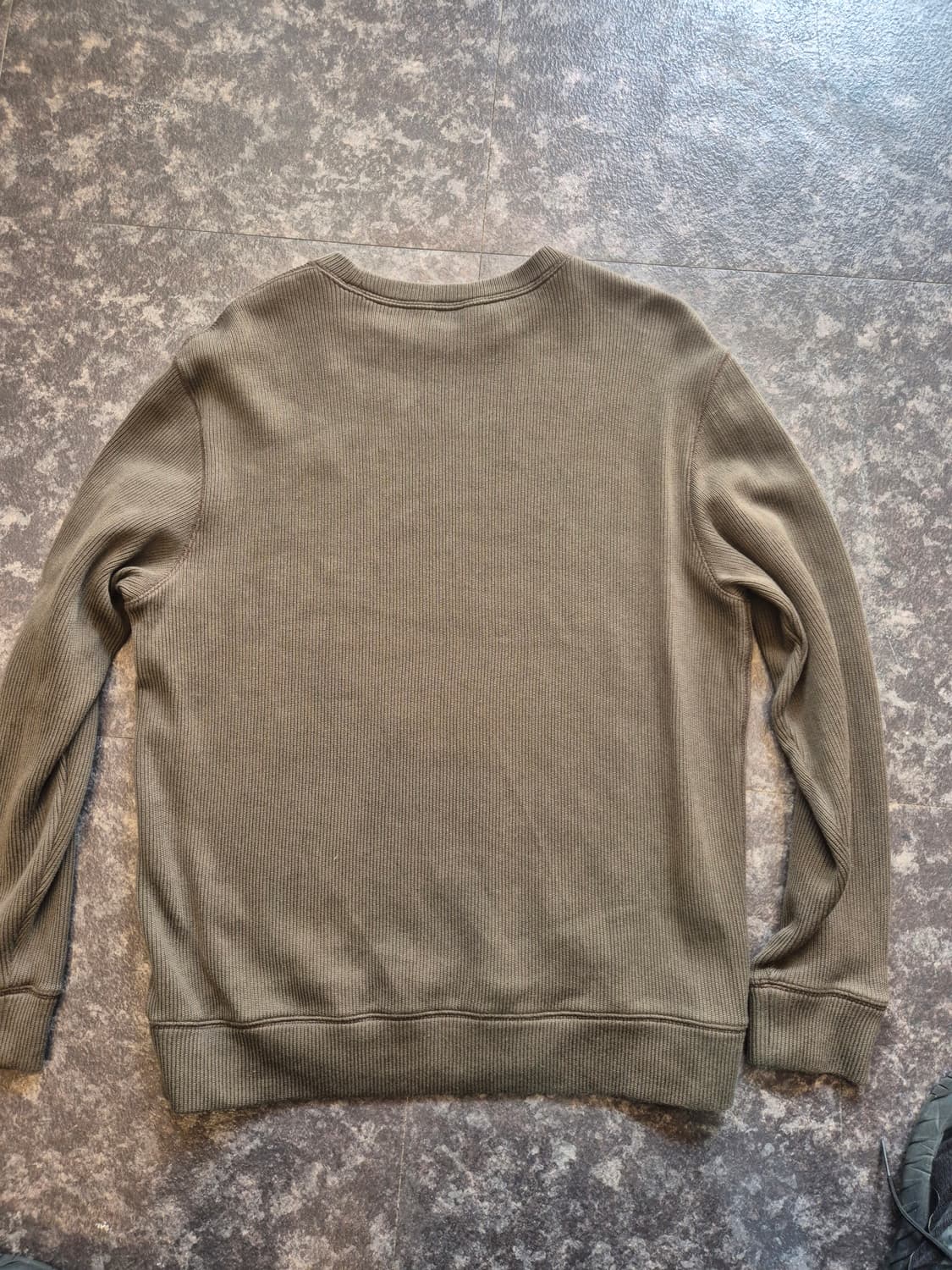 HAZZYS 브랜드의 카키 짜임 면 맨투맨 100 상품이미지5