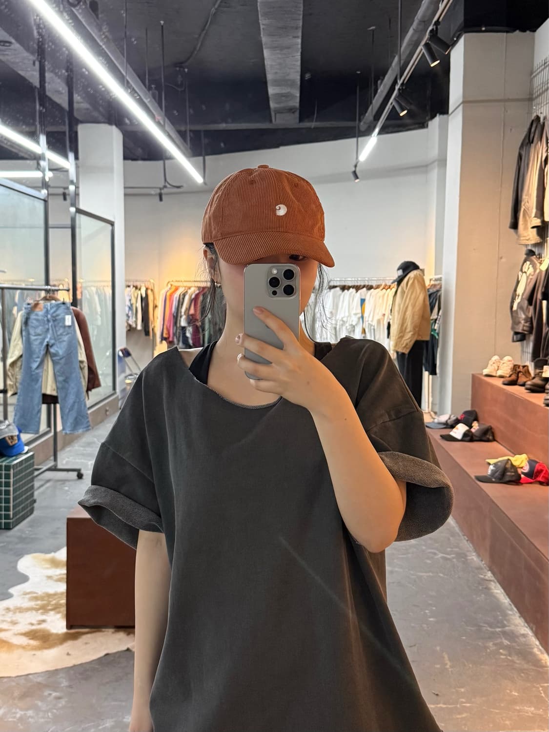 칼하트 WIP 코듀로이 캡모자 H2991 상품이미지1