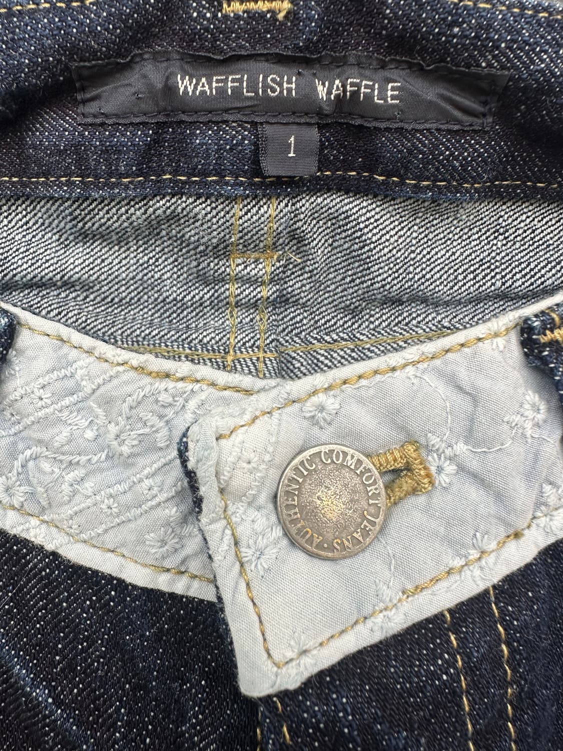 Wafflish waffle 데님 카프리 팬츠 상품이미지4