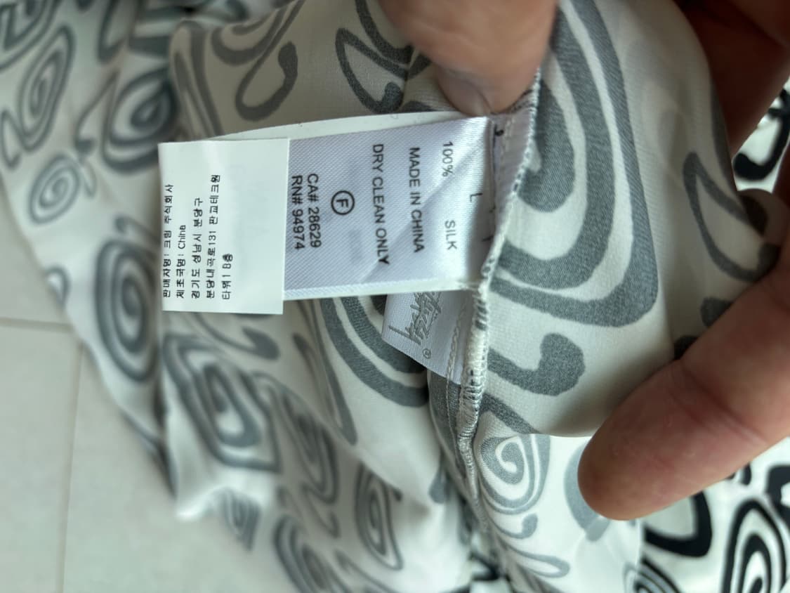 STUSSY Swirly Silk Shirt L / 실크 100% 패턴  상품이미지7