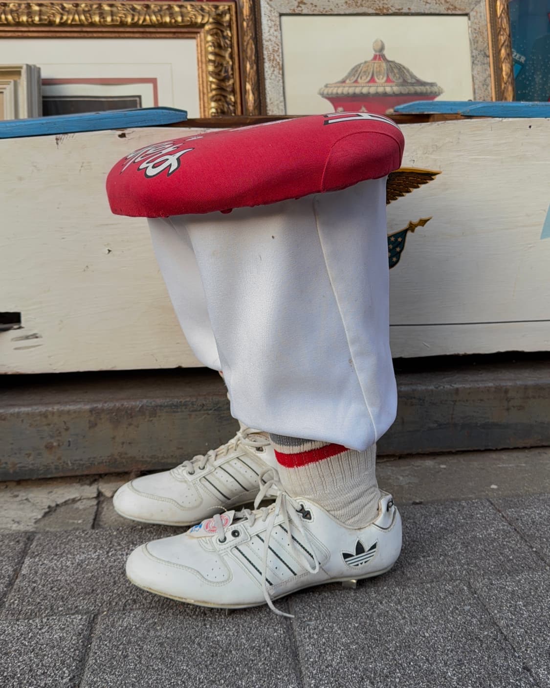 빈티지 소품 미국 허비 허스커 풋볼 스툴 상품이미지4