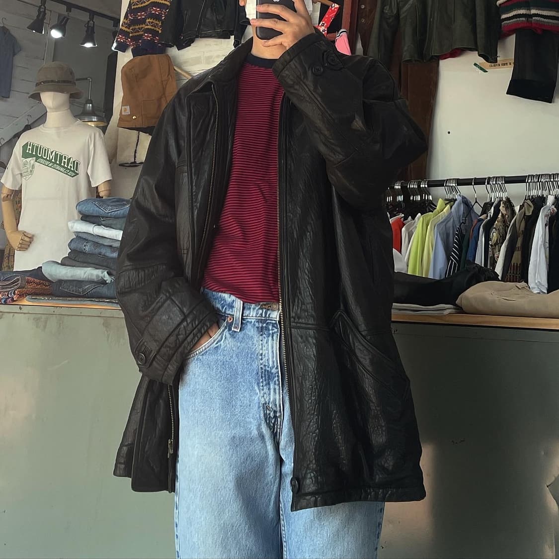 (착용컷) ken ishizu 양가죽 점퍼 (105) 상품이미지2