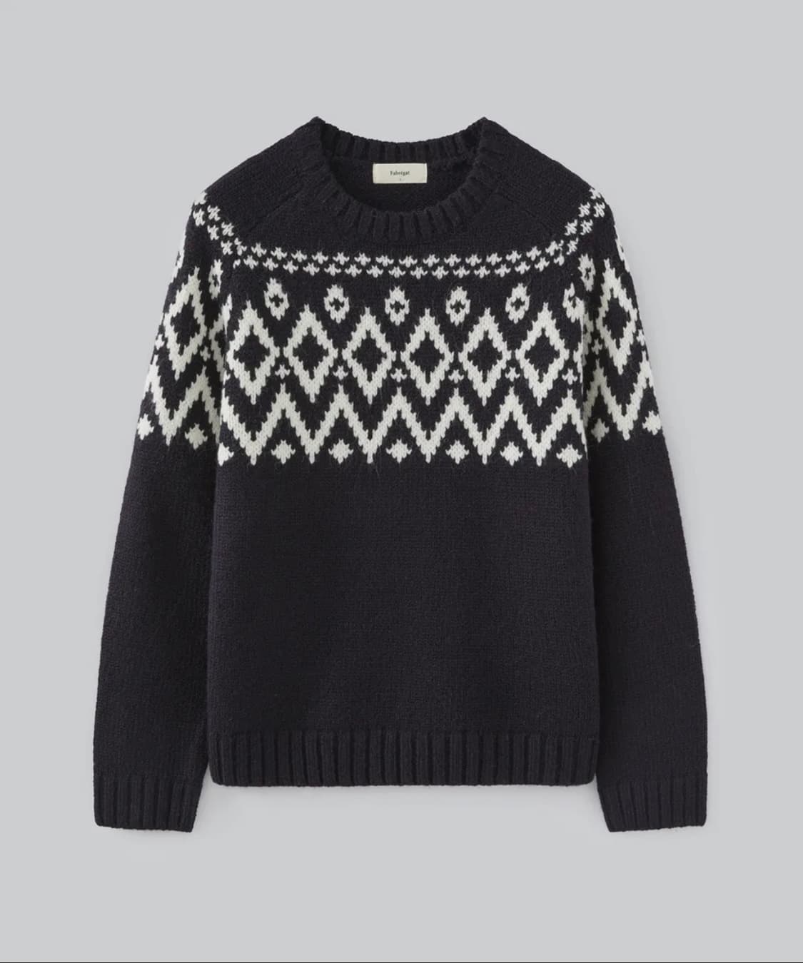 파브레가 울 노르딕 니트 - 네이비 3사이즈 상품이미지1