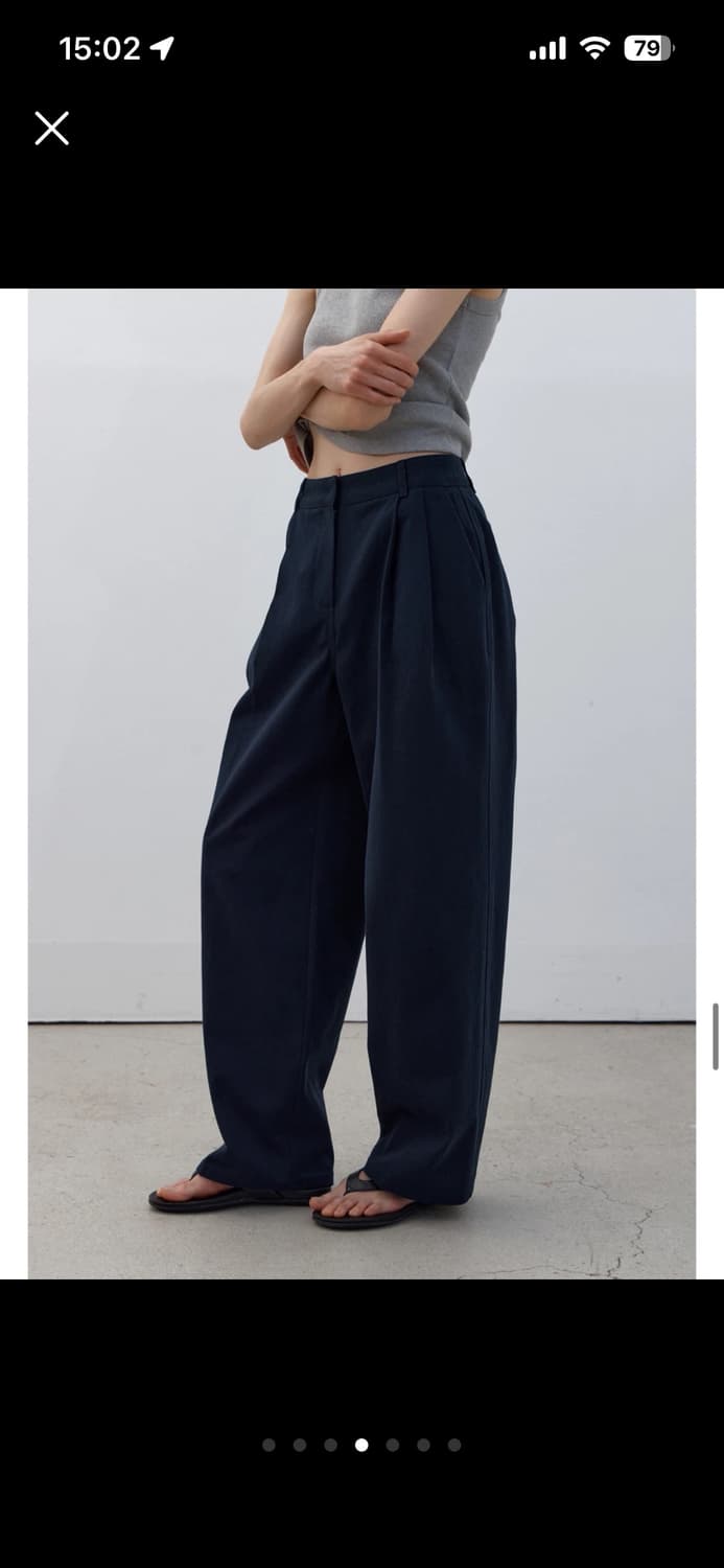 코어드 클래식슬랙스 네이비(s) 상품이미지4