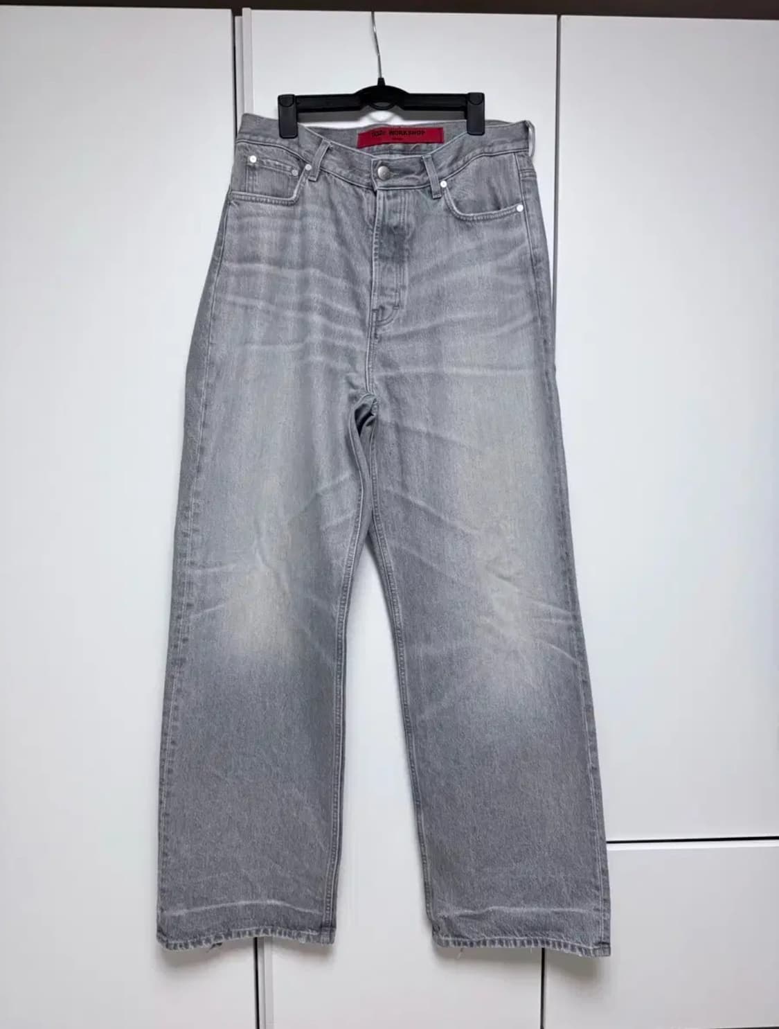 [32] 032c 그레이 블루 와이드 데님 팝니다.  상품이미지2