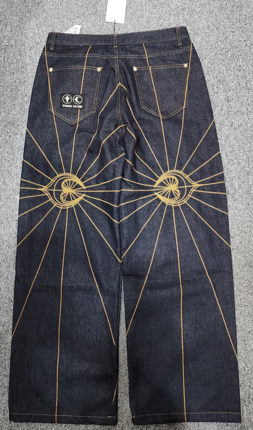 떠그클럽 체인 스티치 인디고 데님 팬츠 청바지 3사이즈 상품이미지2