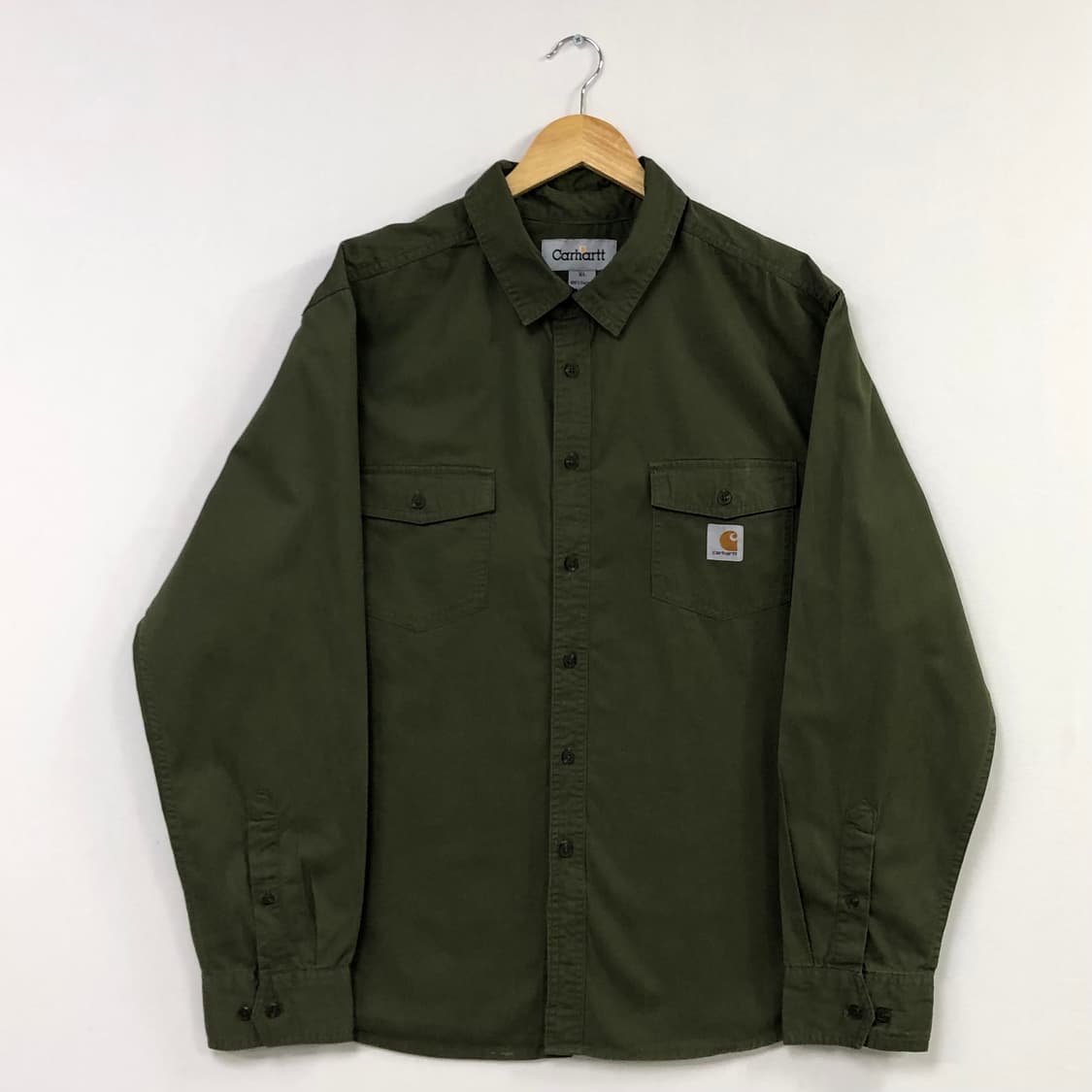 XL 칼하트 카키 워크 셔츠 상품이미지2