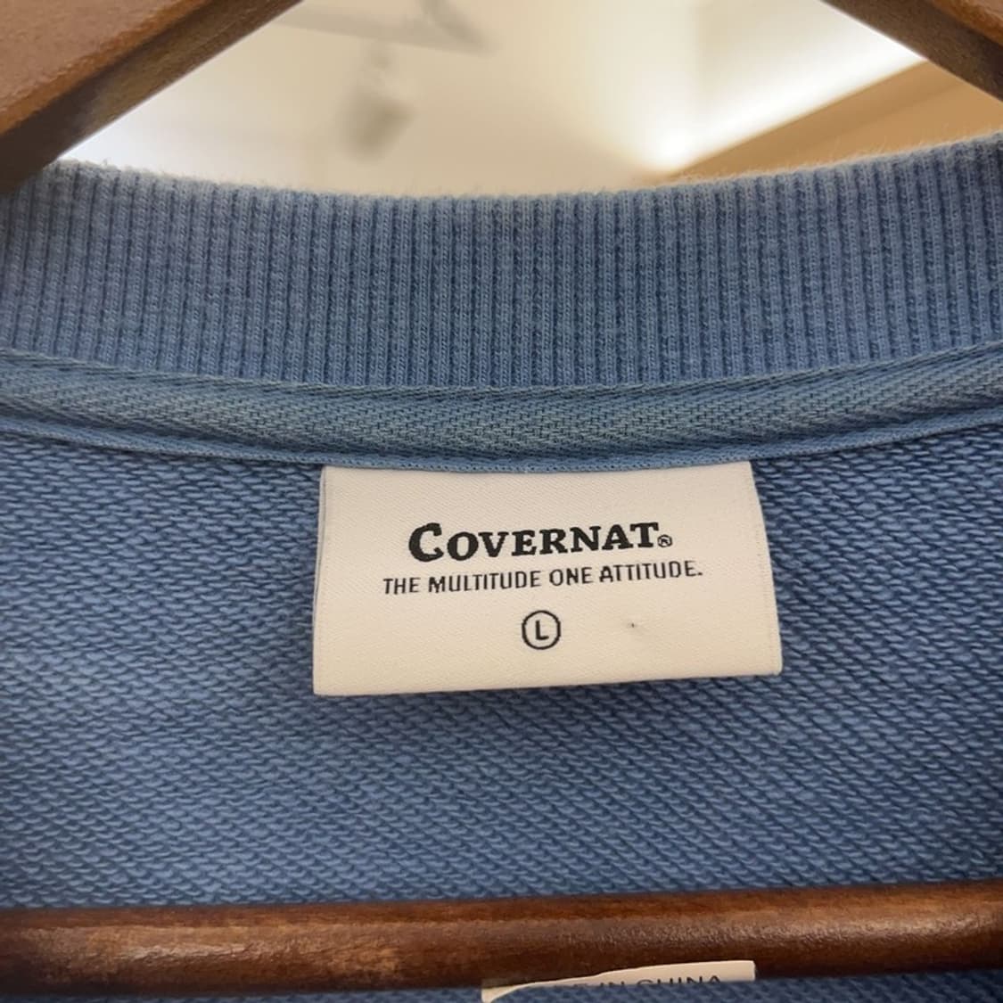 커버낫 올드스쿨 레트로 어센틱 로고 오렌지블루 맨투맨 L C06822 상품이미지5