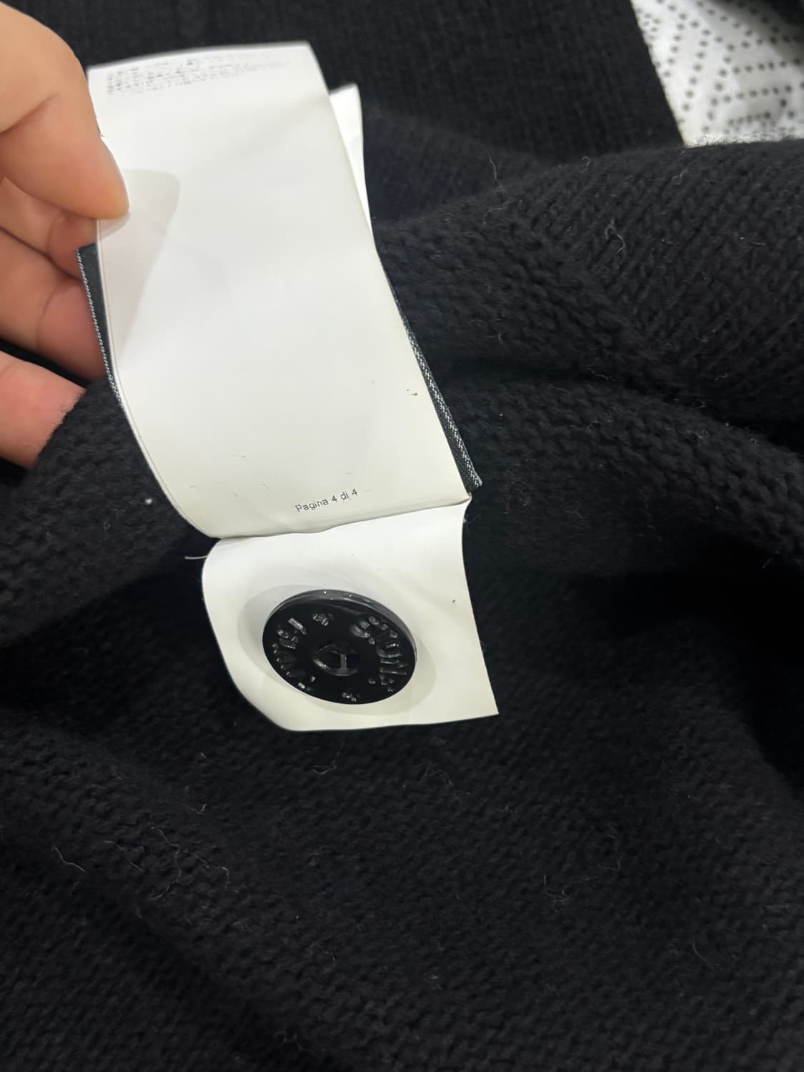 정품 스톤아일랜드 블랙 가디건 (남90 여55반) 상품이미지7