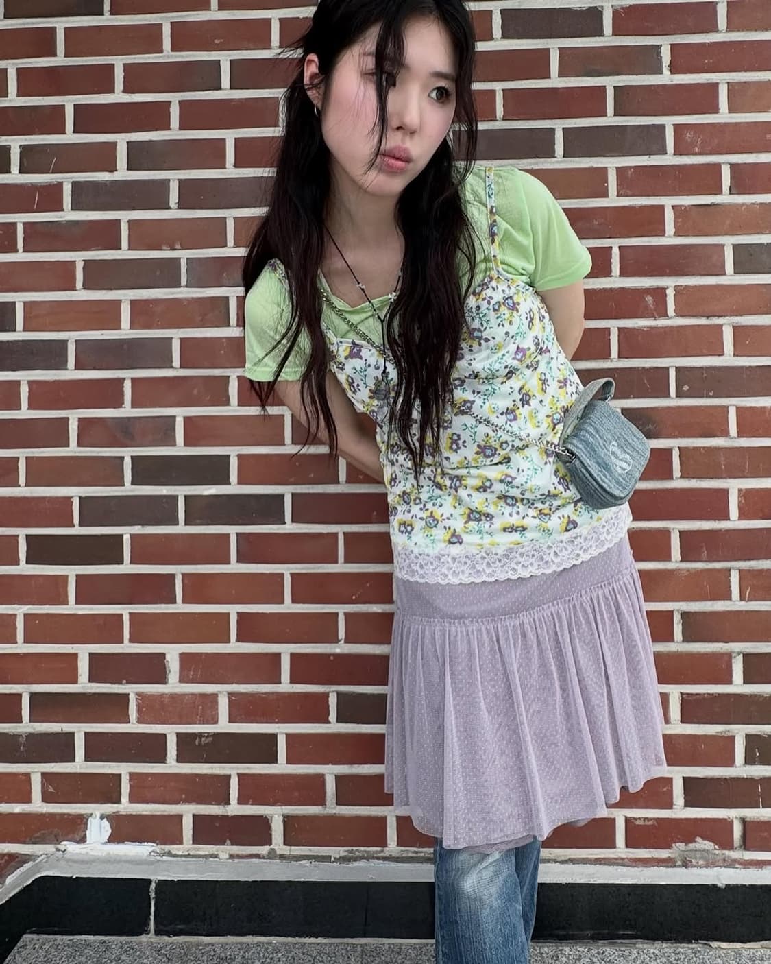 Y2K 롯데리아벽지언니 빈티지 코디세트 상품이미지3