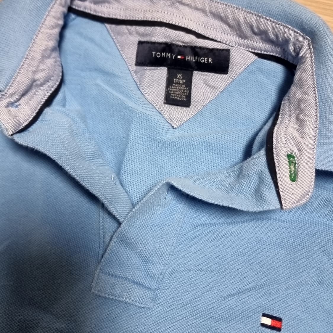 타미힐피거 블루 반팔 폴로티(xs) 상품이미지2