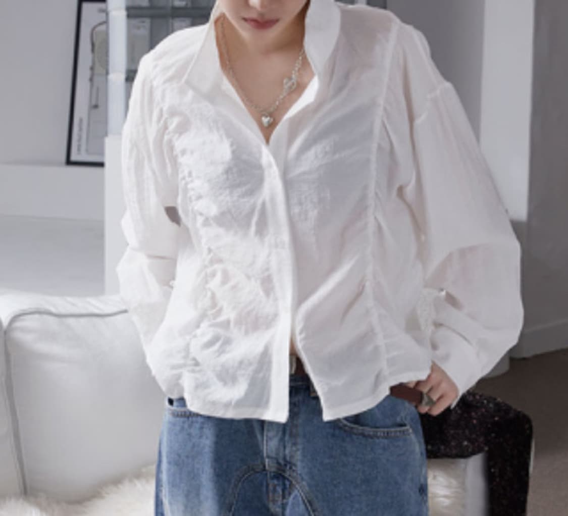 셔링 블라우스 상품이미지2
