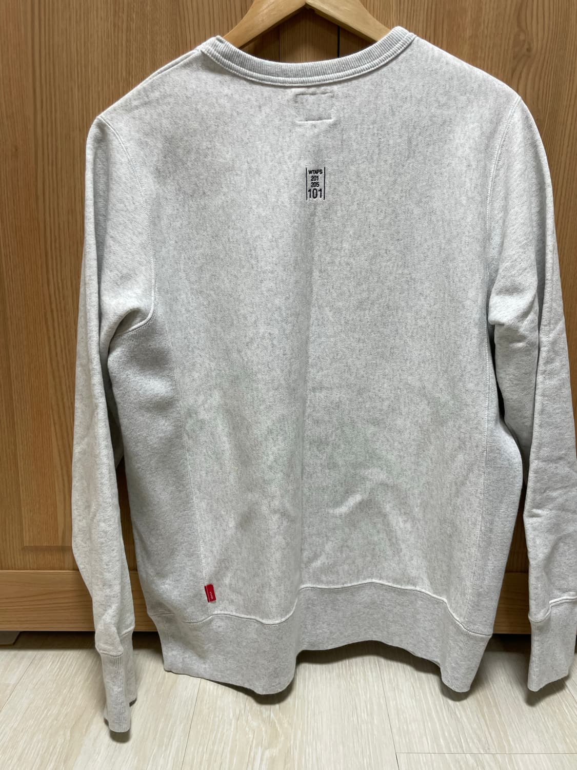 더블탭스 (Wtaps) 멜란지그레이 기모 맨투맨 m 상품이미지5