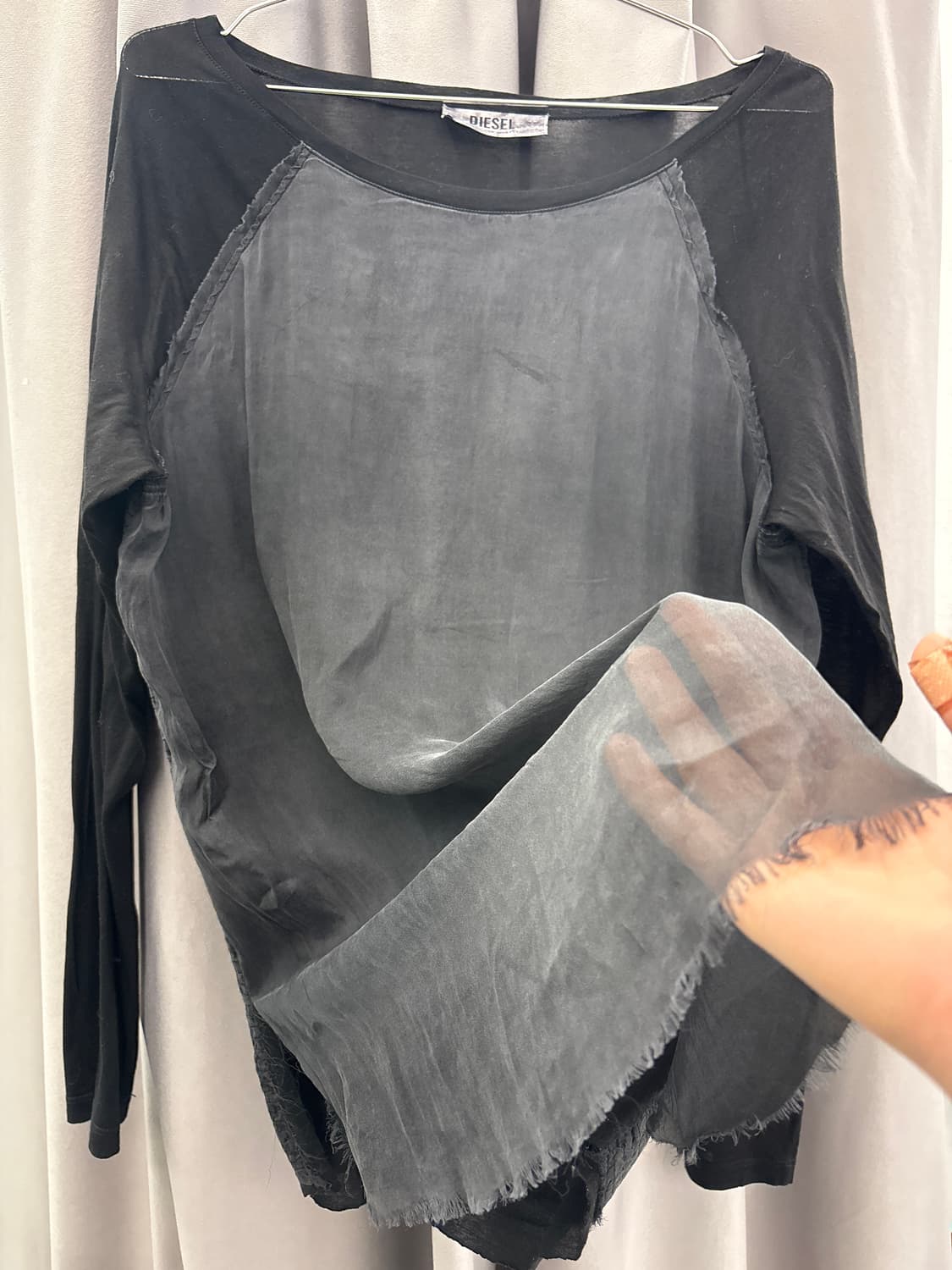 디젤 래글런 실크코트 롱슬리브 상품이미지2