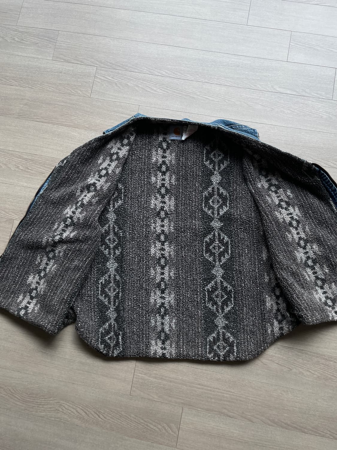 90s 칼하트 VP198 아즈텍 데님 베스트 상품이미지7