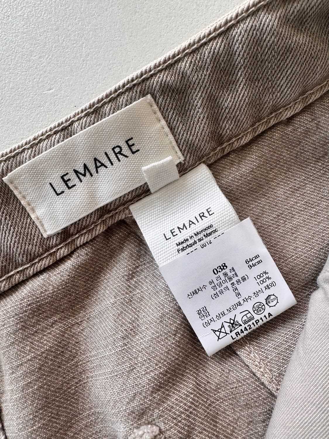 르메르 Lemaire 베이지 팬츠 여성 038 사이즈(26-27사이즈?) 상품이미지4