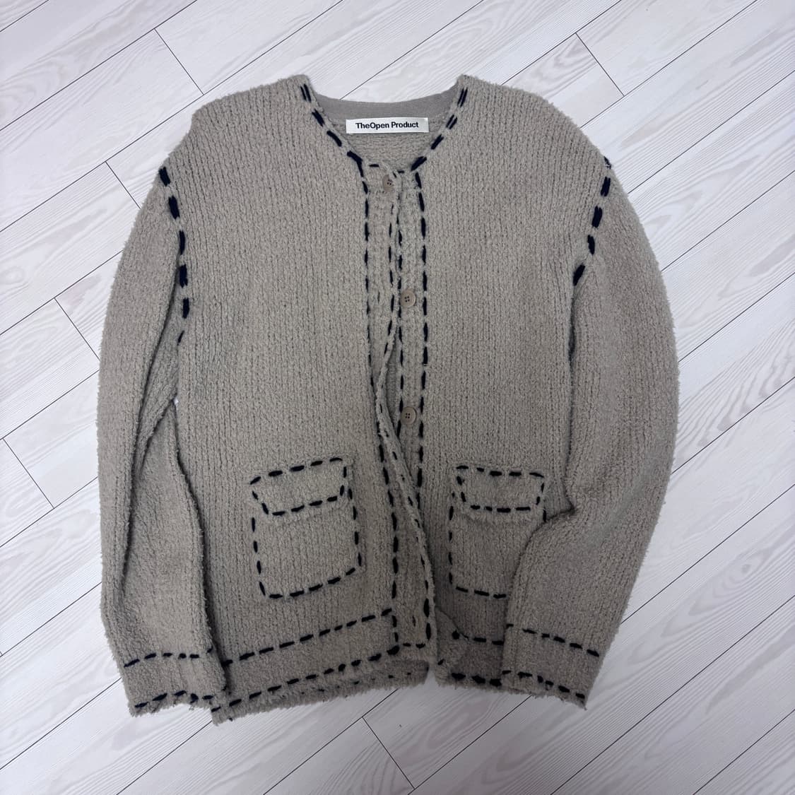 더오픈프로덕트 스티치 가디건 상품이미지2