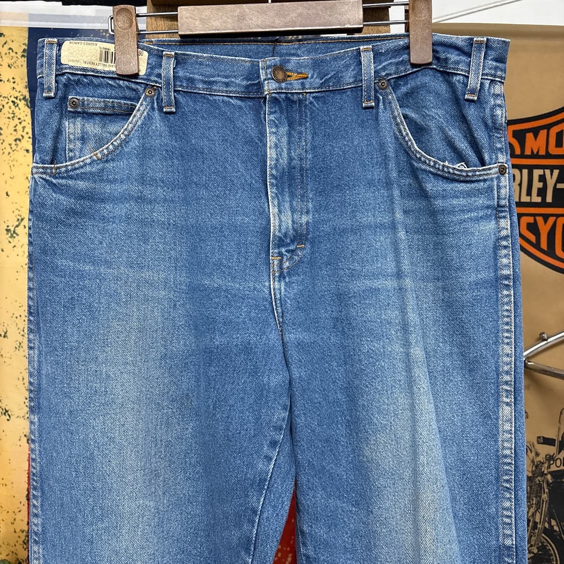 90s 디키즈 오리지널 빈티지워싱 루즈핏 워크 데님팬츠 N1038   상품이미지3