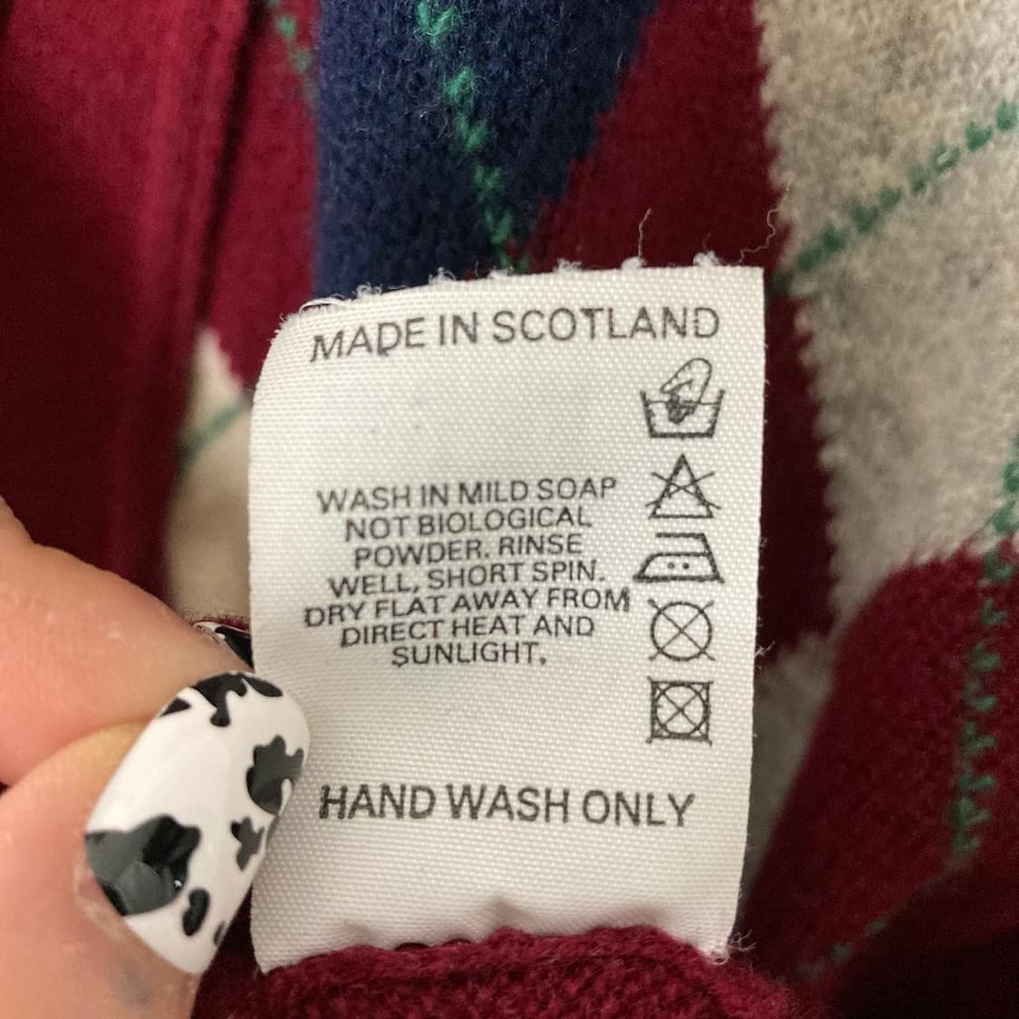 바버리 버건디 아가일 가디건 상품이미지6