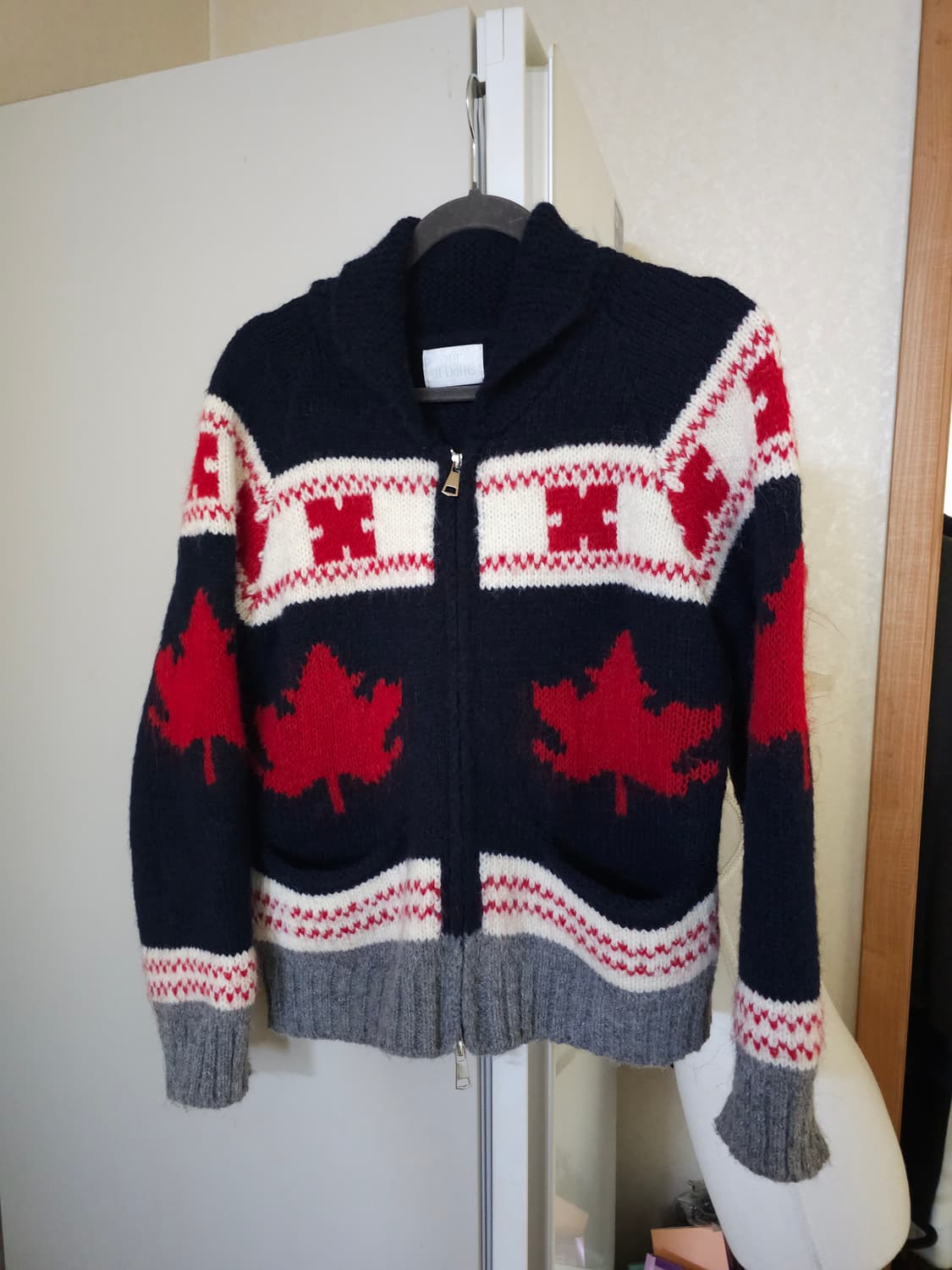 어베인 울캐시미어 집업가디건 상품이미지3