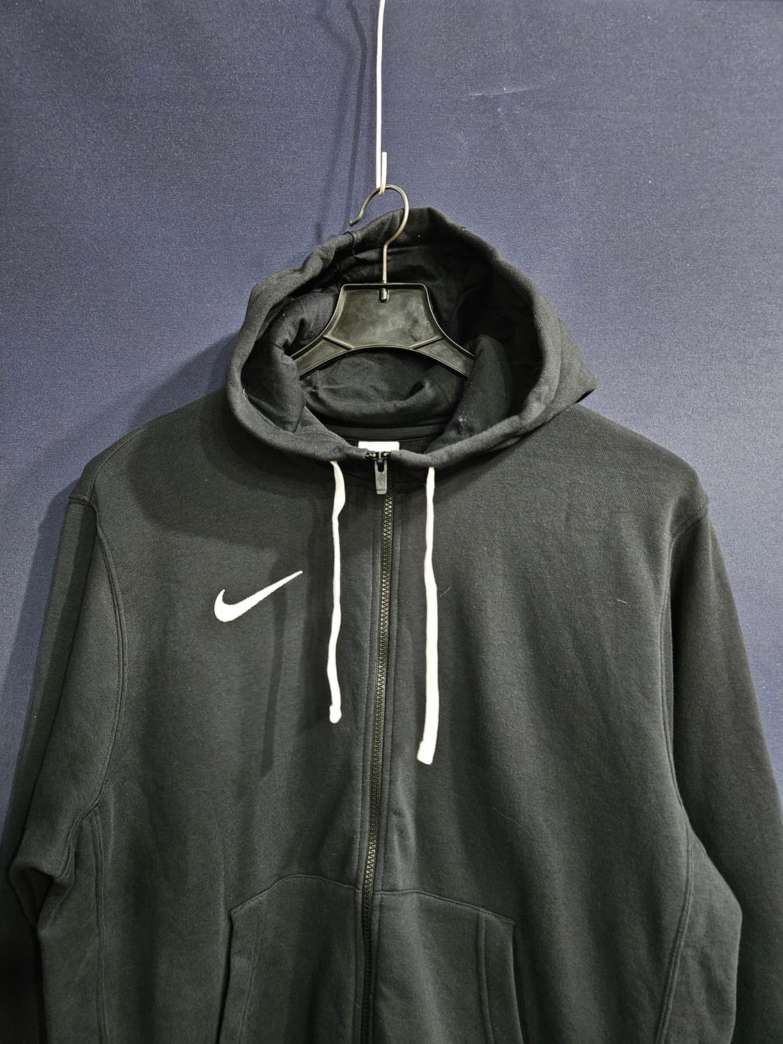 나이키 자수로고 블랙 남성 110 기모 후드집업  상품이미지7