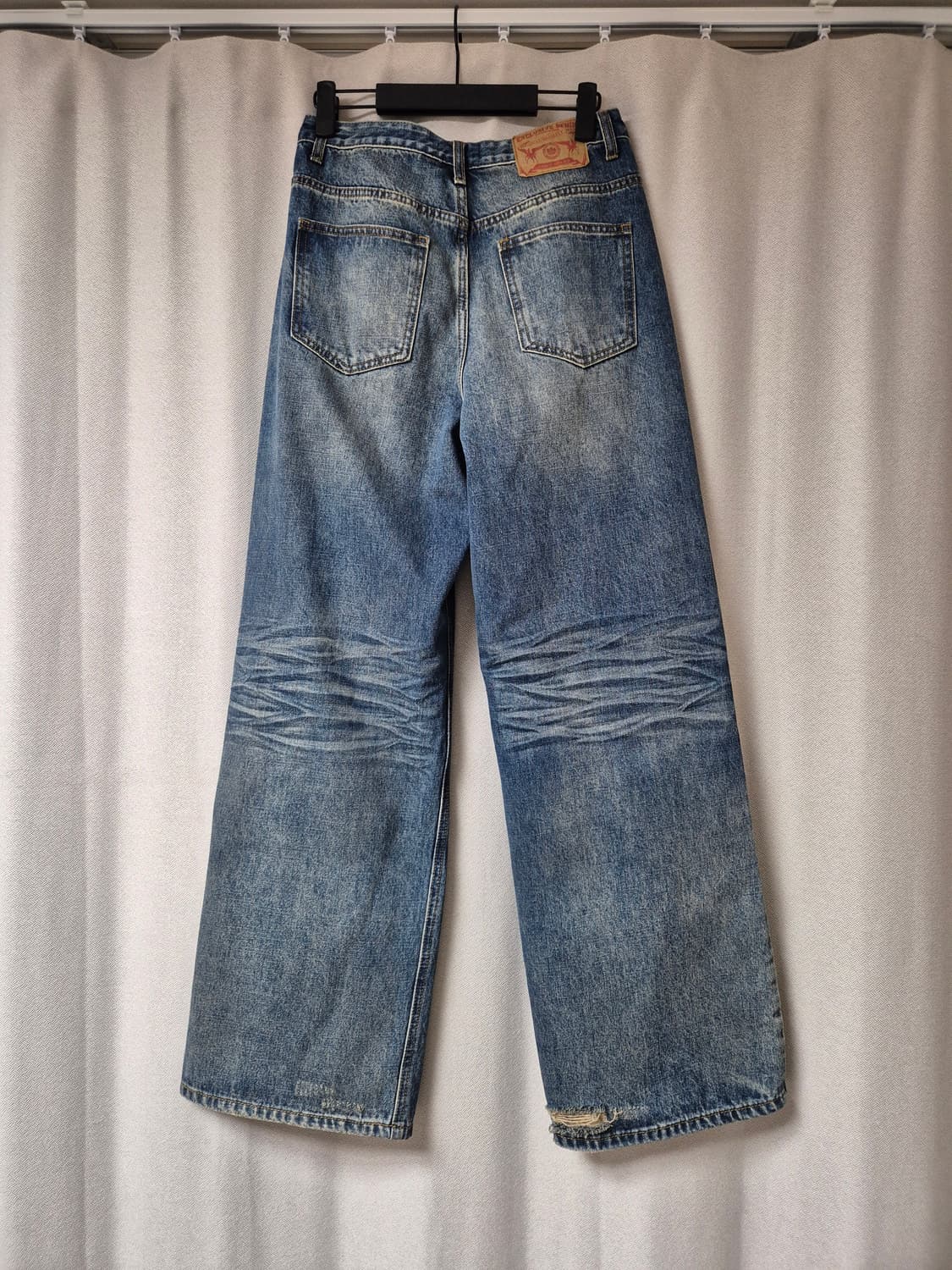 [M] DNSR 헤리티지 디스트로이드 데님 팬츠 블루 상품이미지3