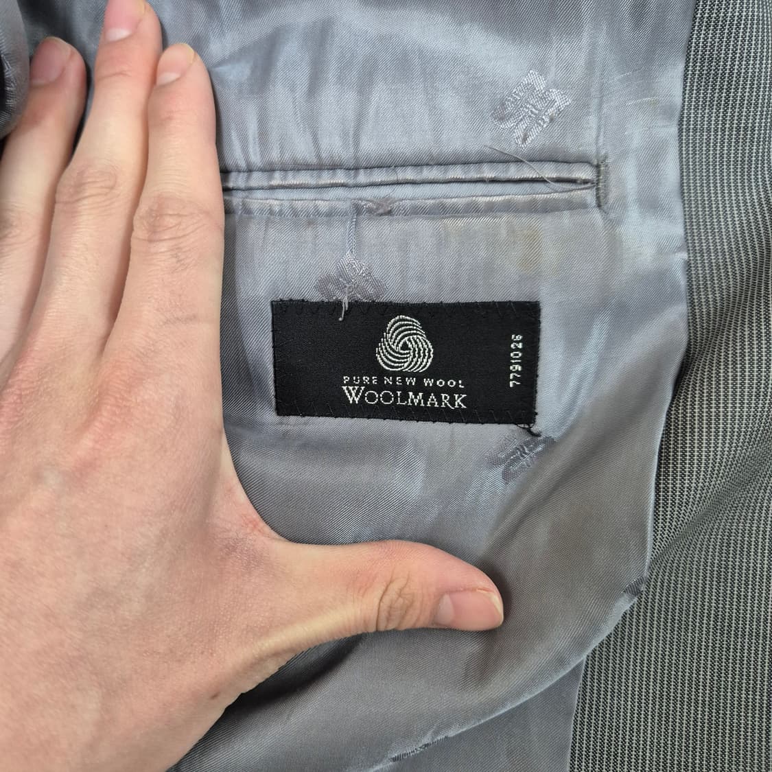 닥스 런던 울마크 모직 스트라이프 블레이저 정장자켓 97-88-170 상품이미지7