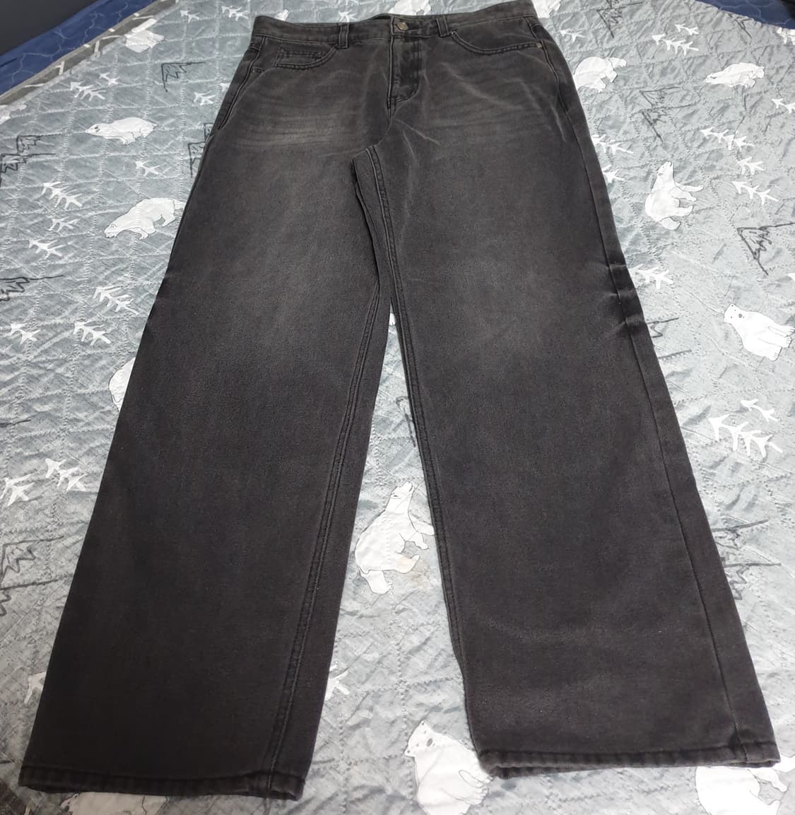 일꼬르소 체이닝 데님팬츠 흑청 (L) 상품이미지1