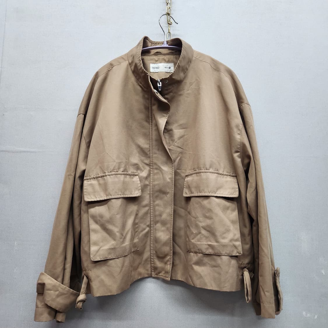 미쏘 베이지 숏 야상 자켓 S(L) 상품이미지1