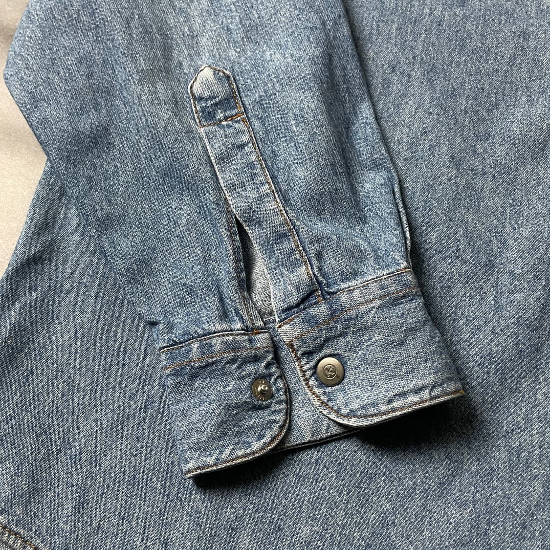 KIABI 키아비 빈티지 코튼 데님 웨스턴 셔츠 A00628 상품이미지6