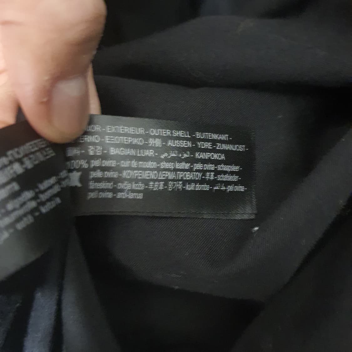 [M] 자라 빈티지 워싱 가죽 자켓 (양가죽) 상품이미지4