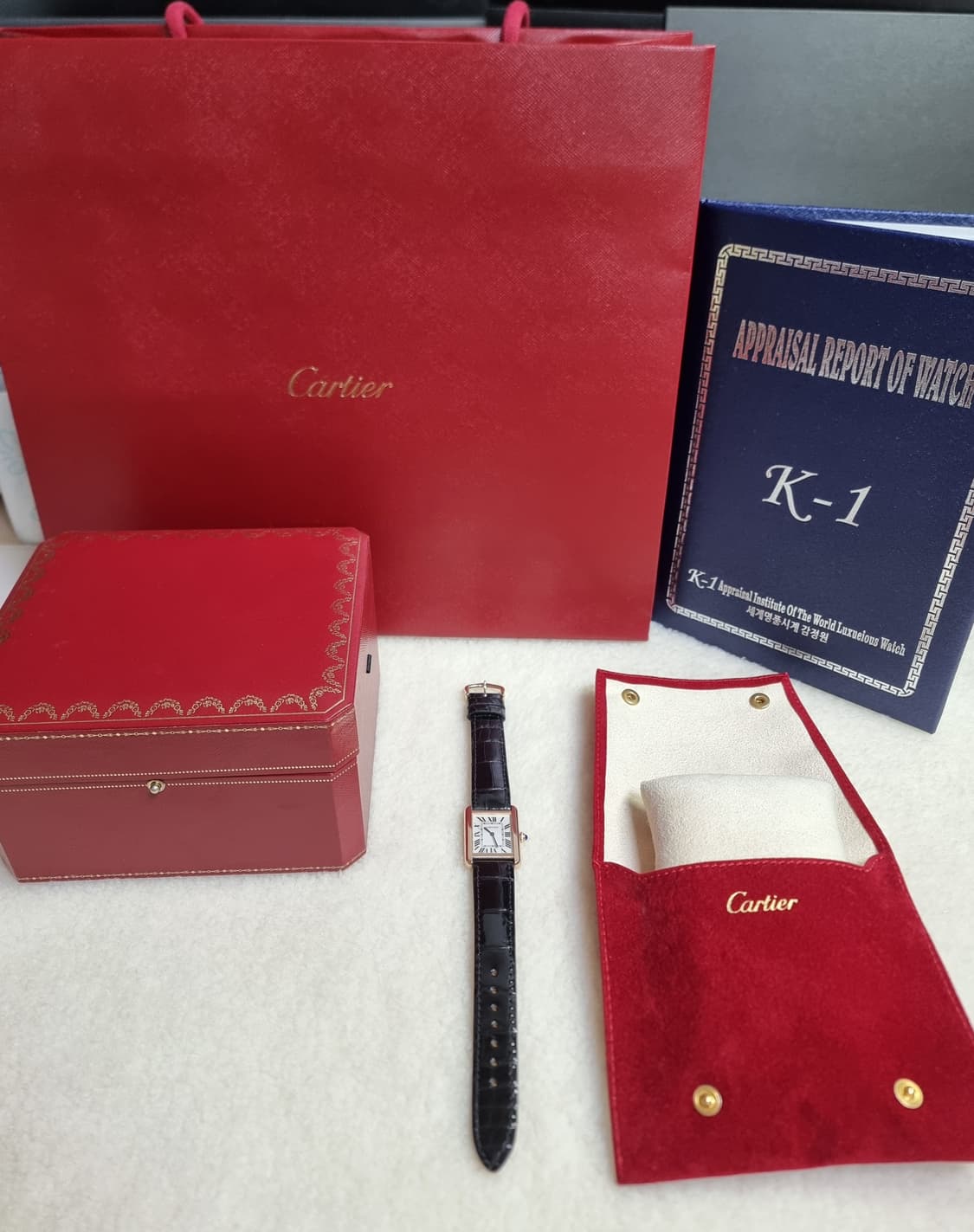 까르띠에 탱크솔로 18K 로즈골드 SM 시계 (남녀공용) 20년 상품이미지10