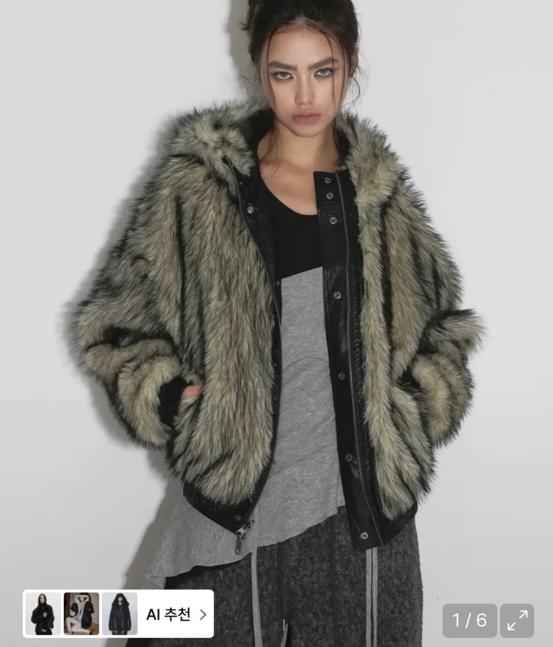 샌드릭 리버시블 퍼자켓 상품이미지1