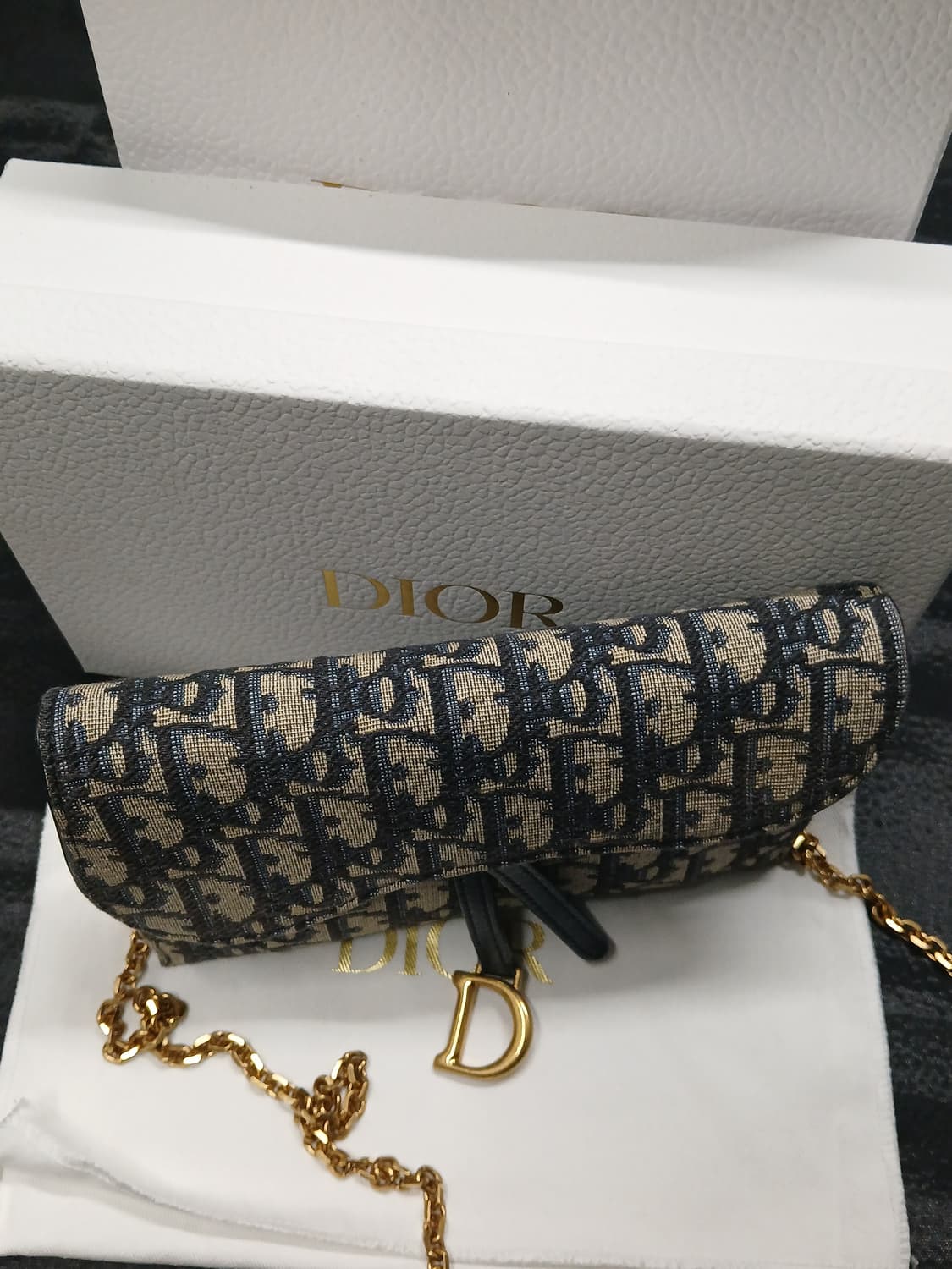 디올 오블리크 새들 체인 파우치 S5614CTZQ 상품이미지10