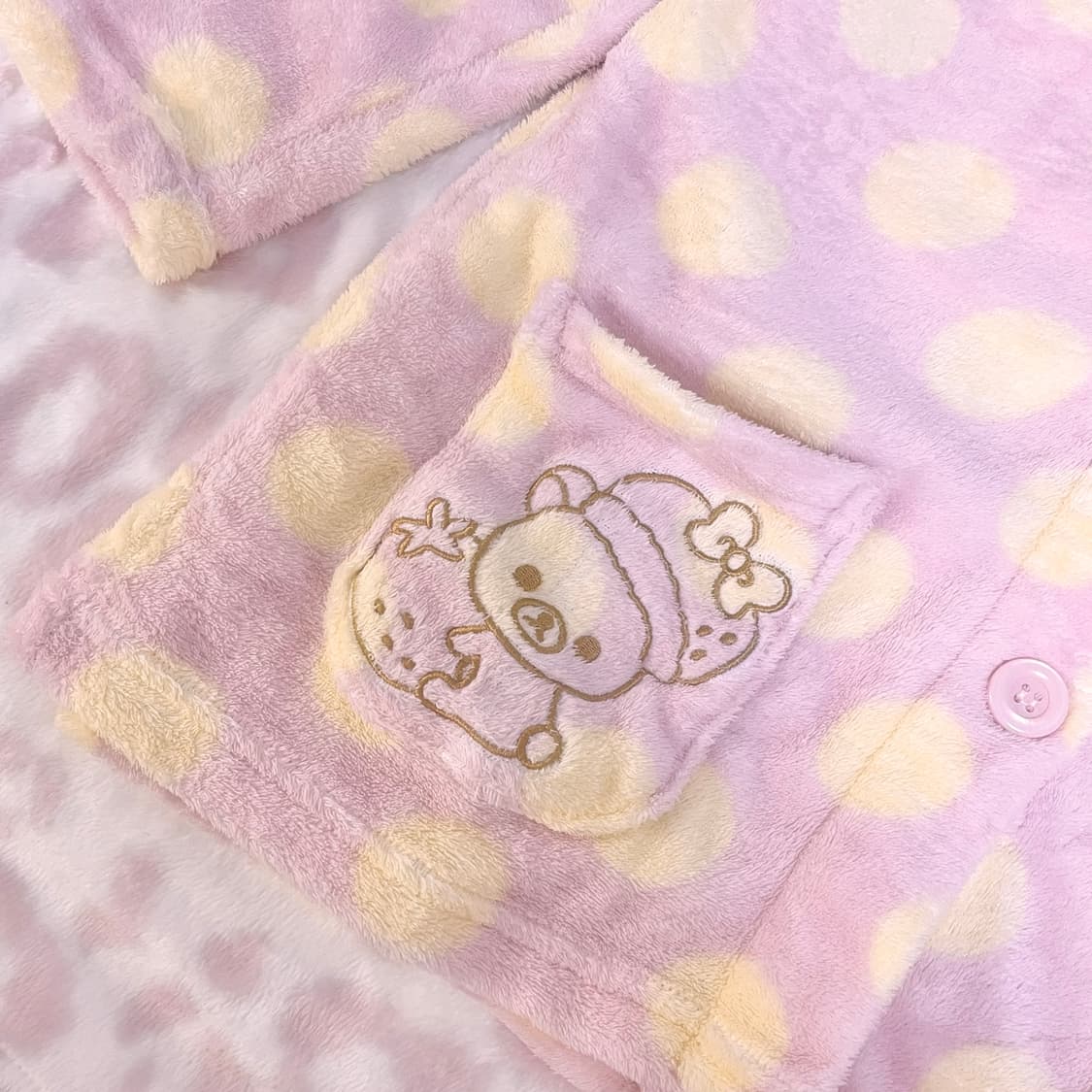 도트 리락쿠마 잠옷 코리락 고전 희귀 빈티지 stc 진리 쿠키집 상품이미지2