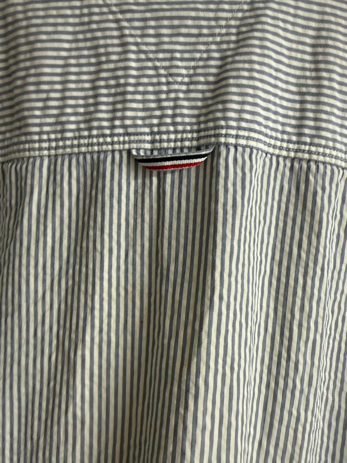 [XL] 타미힐피거 레귤러핏 스트라이프 시어서커 셔츠 블루 상품이미지4