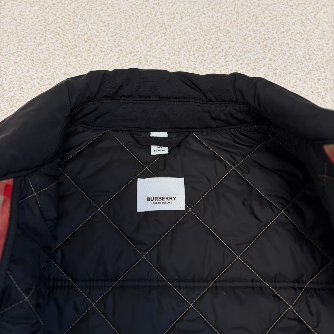 버버리 체크 퀼팅 자켓 아카이브 베이지 상품이미지7