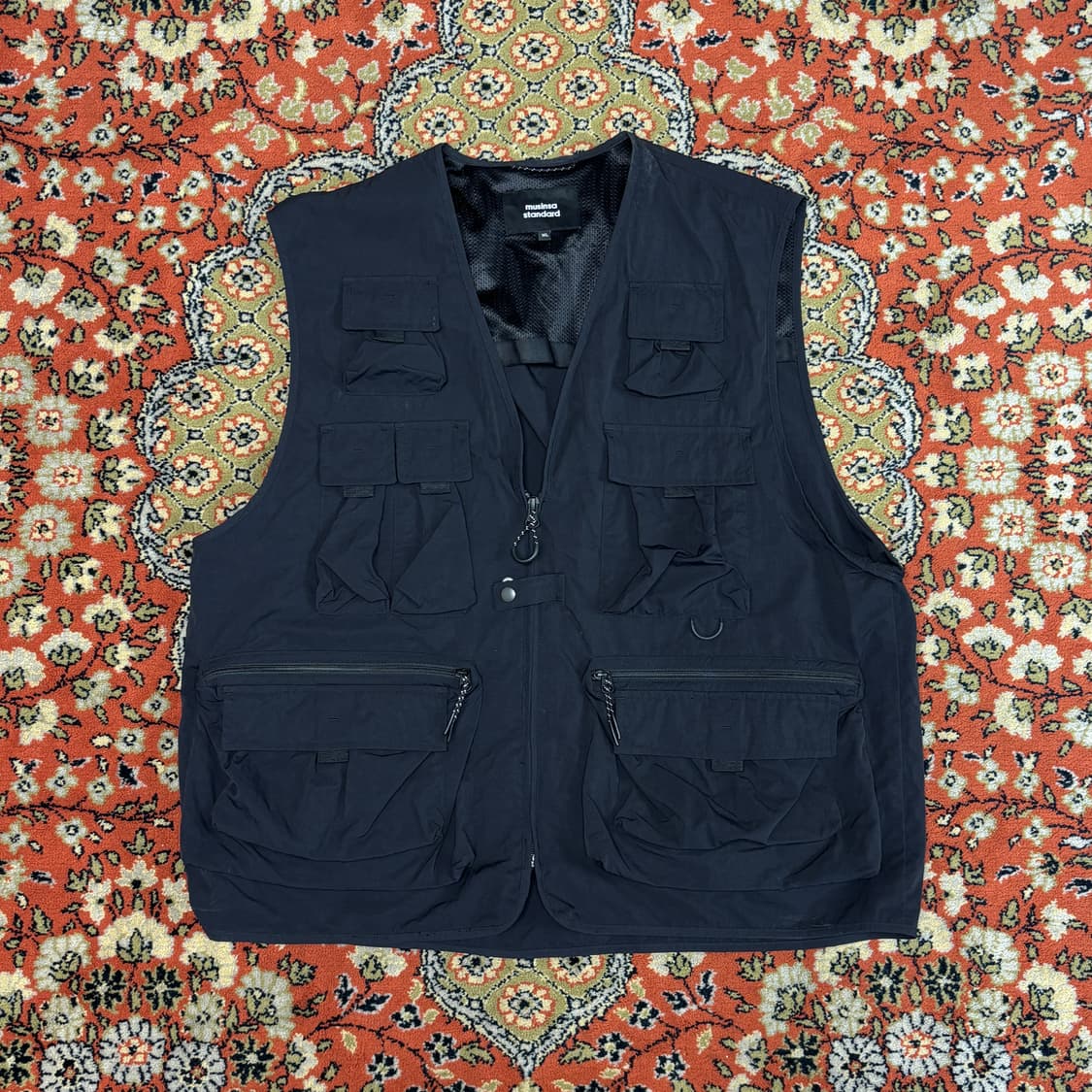 [XL] 무신사스탠다드 포켓 유틸리티 베스트 블랙 상품이미지1